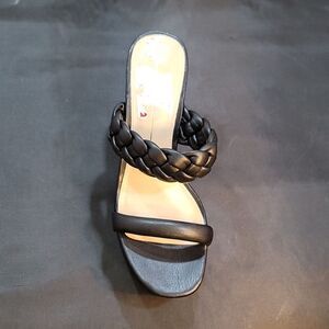 BRAND NEW REPORT DOUBLE STRAP ROUND OPEN TOE BLOCK HEEL SANDAL